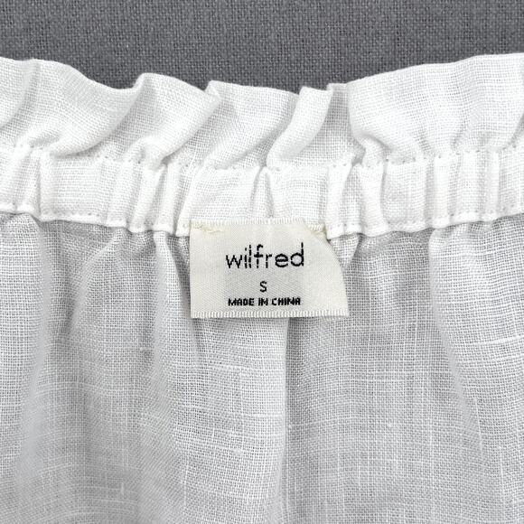 ARITZIA WILFRED Vermeer Linen Camisole Womens Small White Sleeveless Tank NWT - Picture 11 of 15